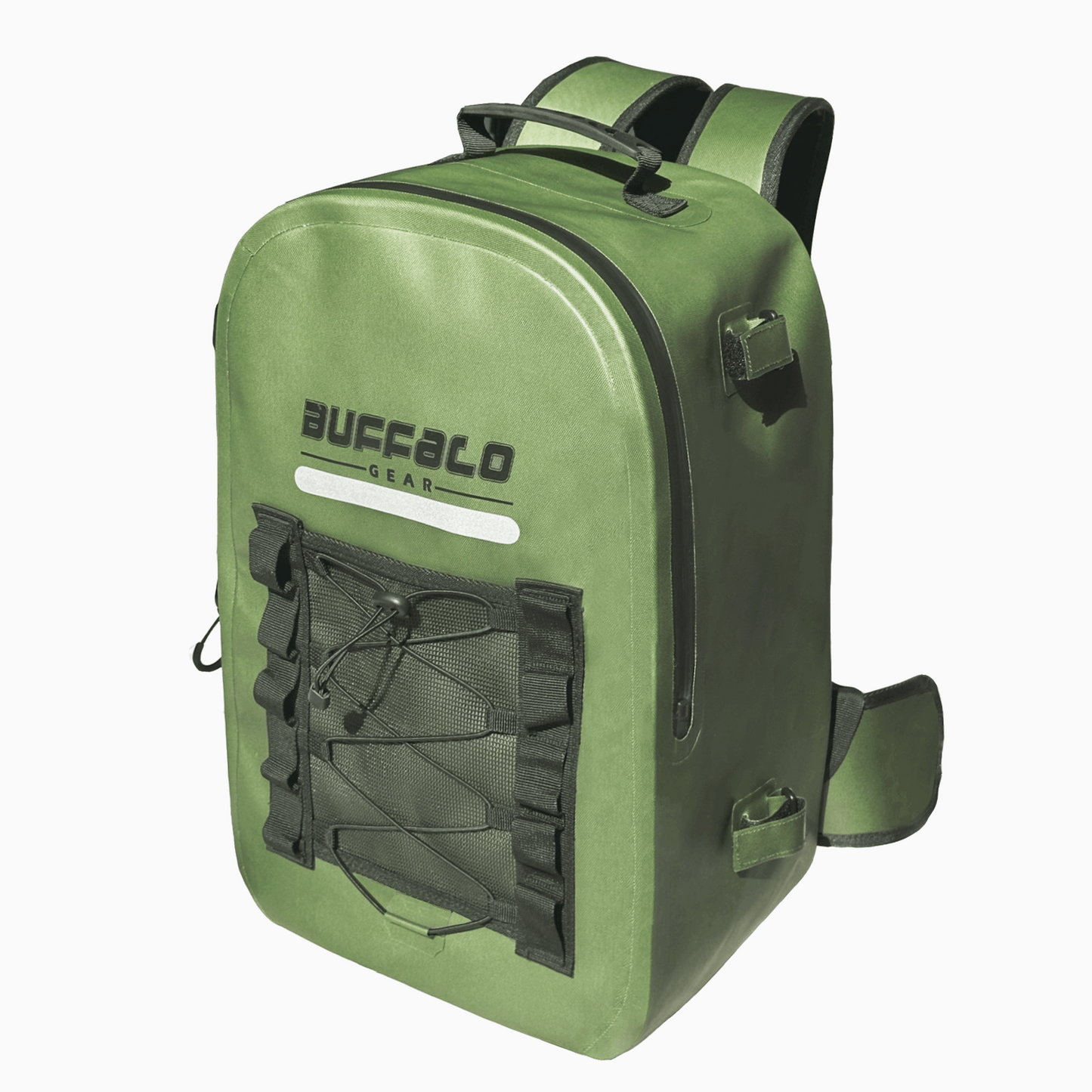 Buffalo Gear 27QT Waterproof Fishing Backpack with Rod Holder