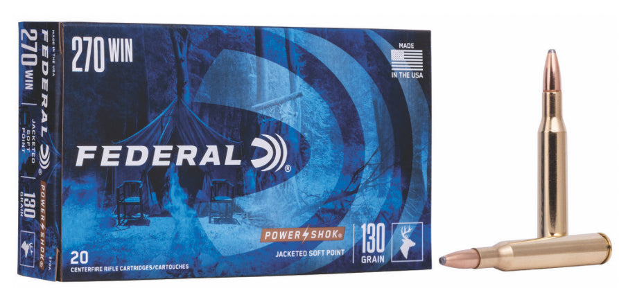 Federal PowerShok 270 Win 130gr Jacketed Soft Point
