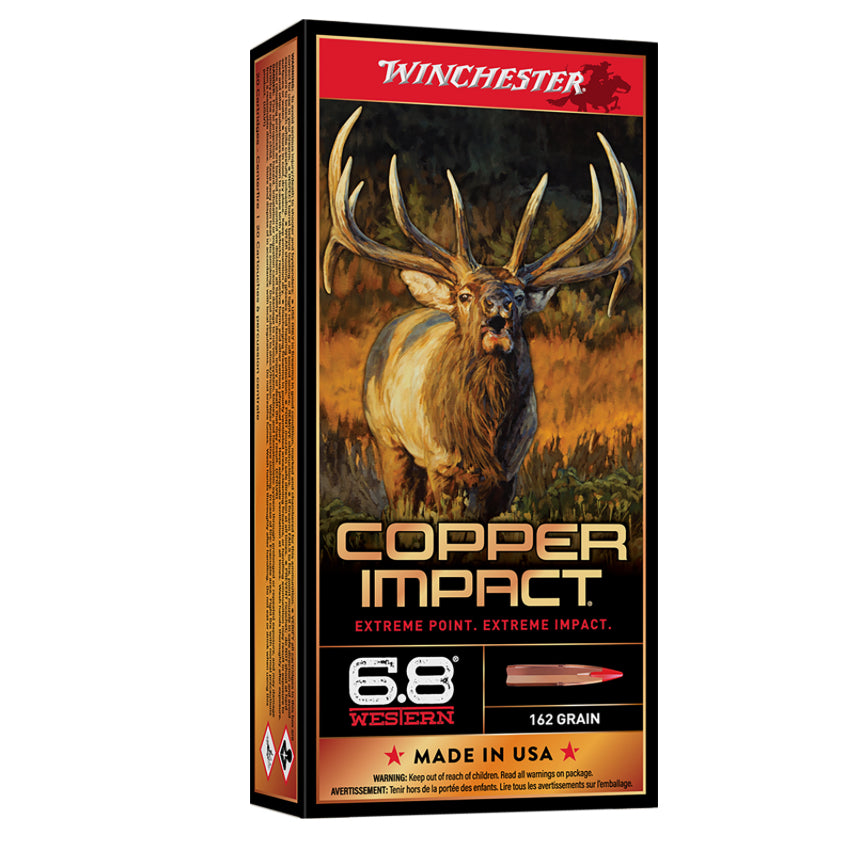 Winchester Copper Impact 6.8Western 162gr Copper Extreme Point Lead Free