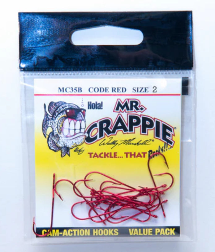 Mr. Crappie Code RED Hooks