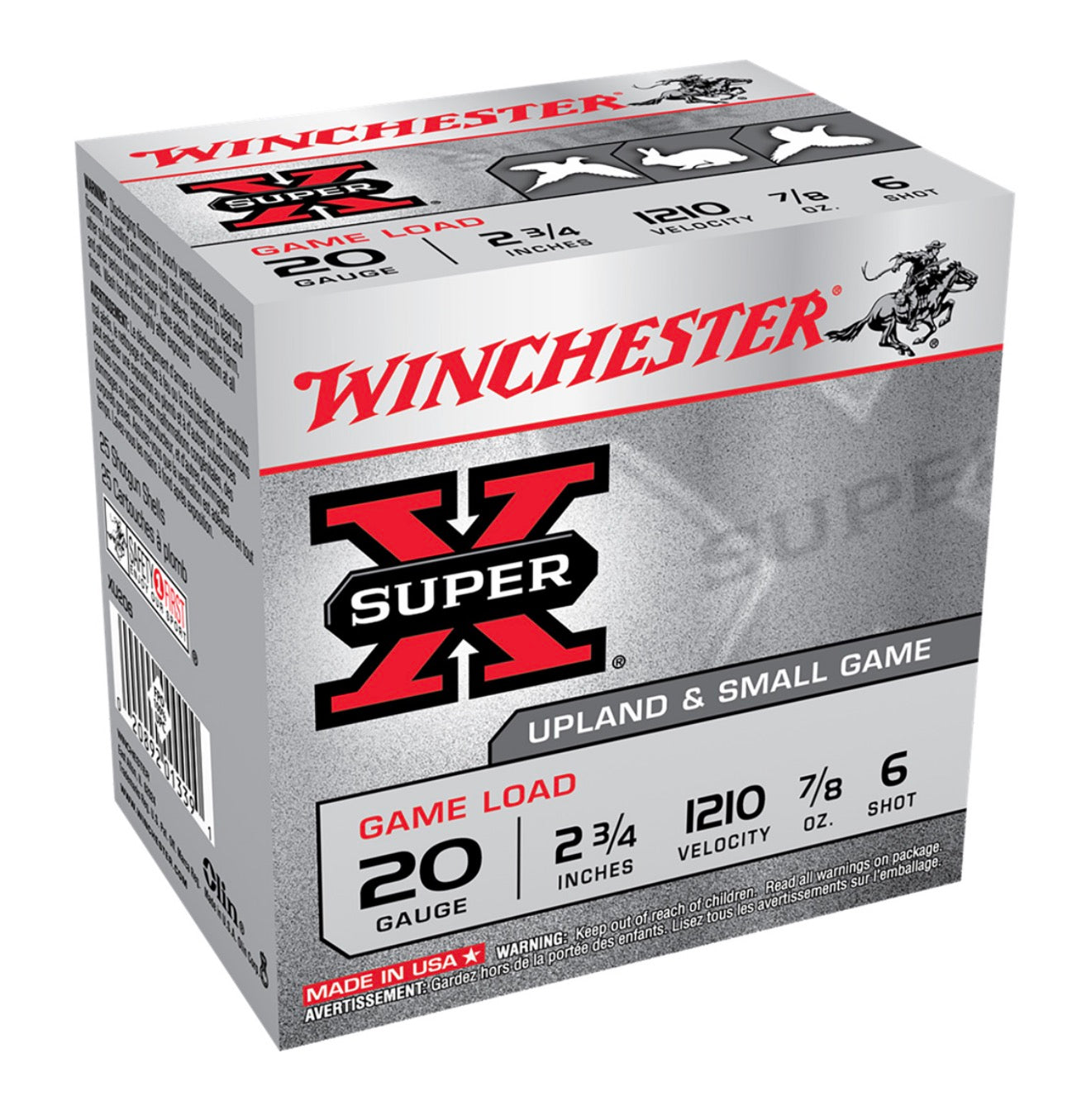 Winchester Super-X Game Load 20GA 2.75” 7/8oz 6 Shot