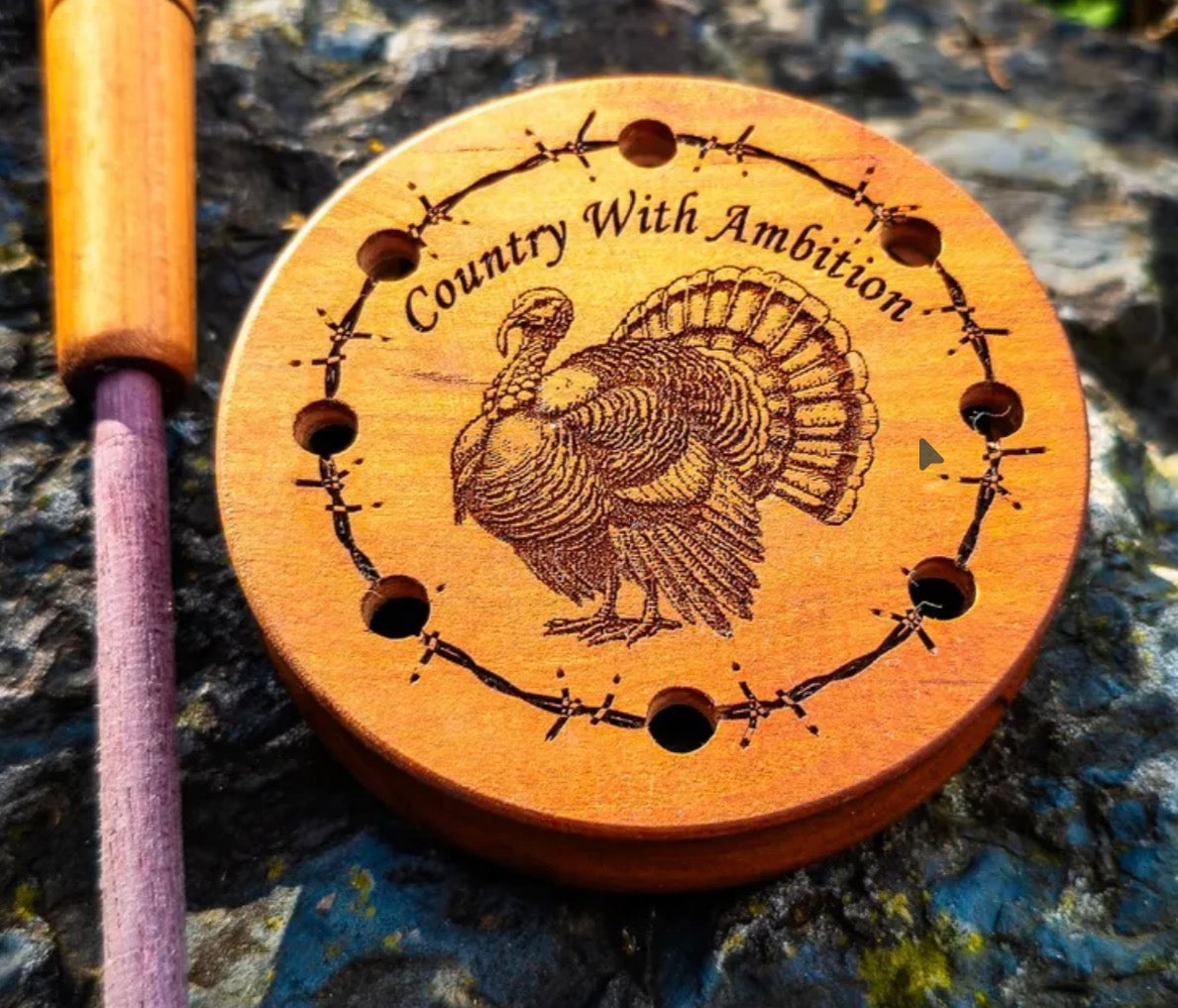 Country with Ambition Maple Slate/Glass Pot Call