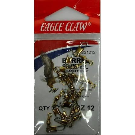 Eagle Claw Barrel Swivel 12pk Size 12