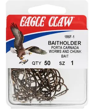 Eagle Claw Bait Holder 50pk