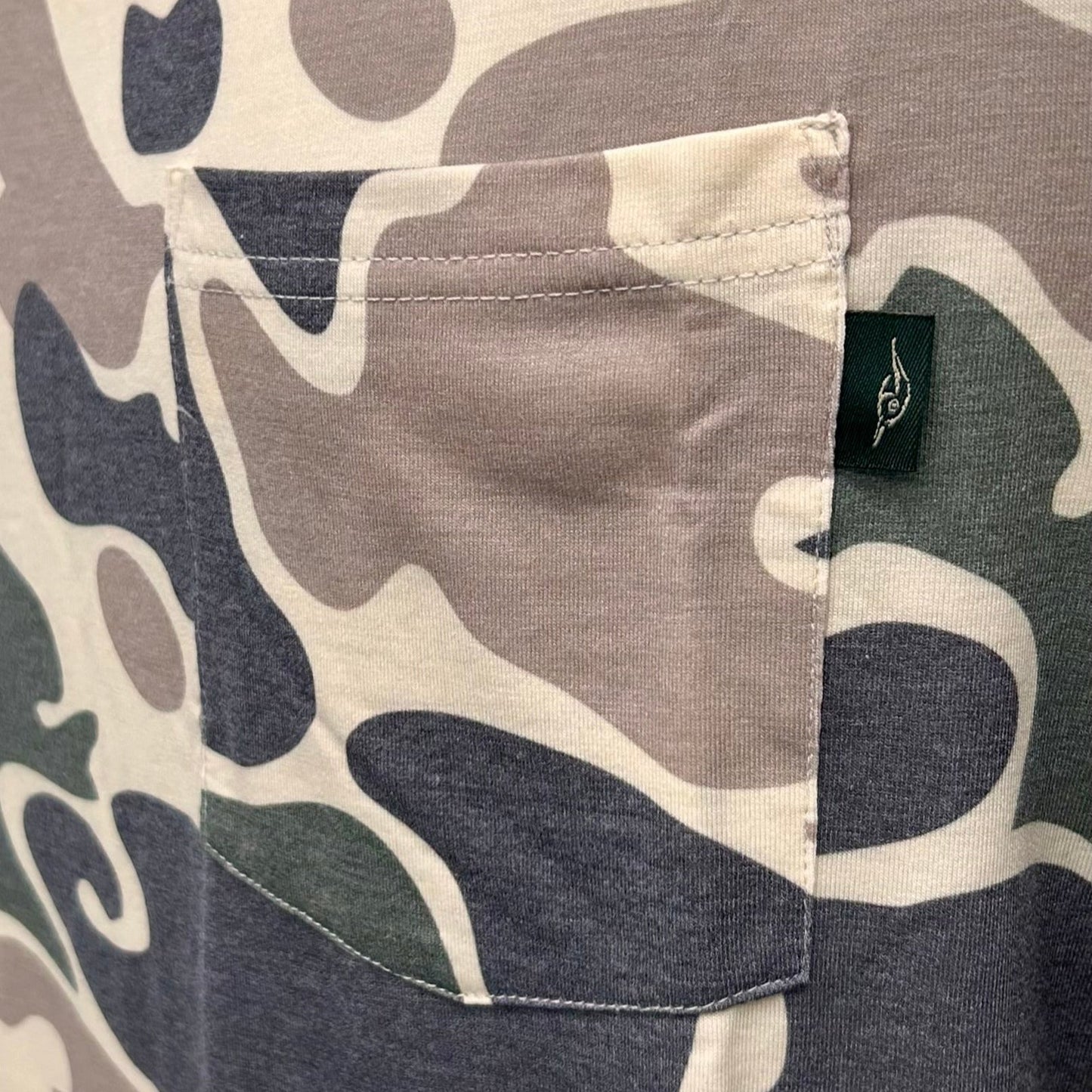 AFW Vintage Camo Green & Brown Long Sleeve with Hood