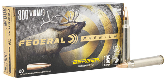 Federal Premium 300 Win Mag 185gr Berger Hybrid Hunter