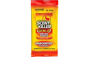 Scent Killer Gold Dryer Sheets
