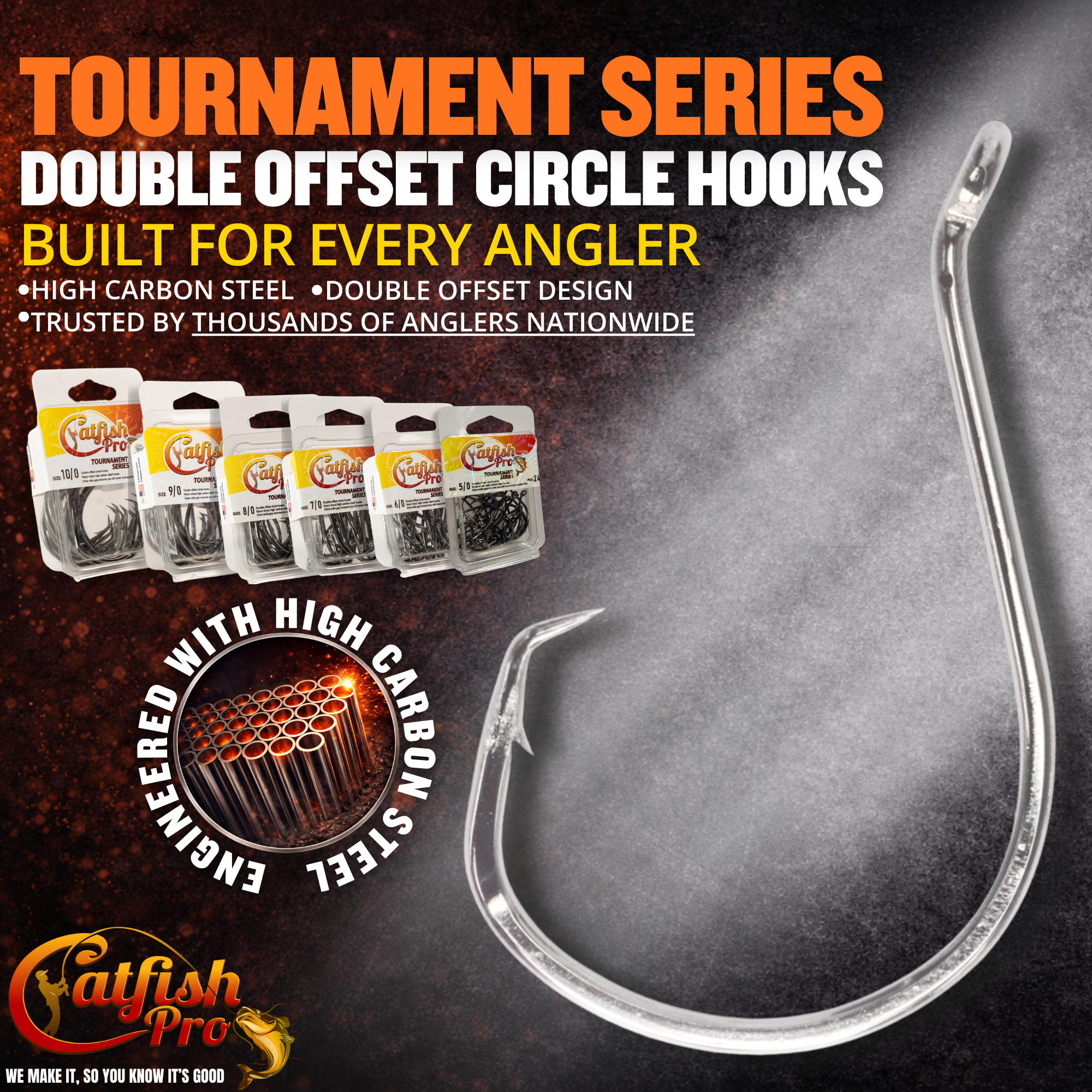 Catfish Pro Double Offset Circle Hooks 9/0 - Value Pack