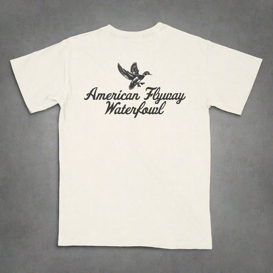 AFW Vintage Wood Duck Logo Design in Ivory