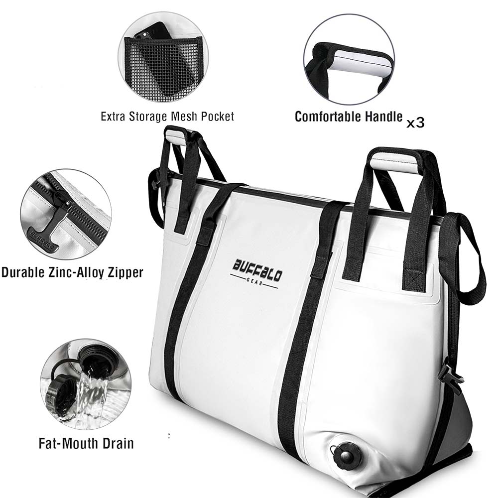 Buffalo Gear 58QT Fish Cooler Bag With Flat Bottom