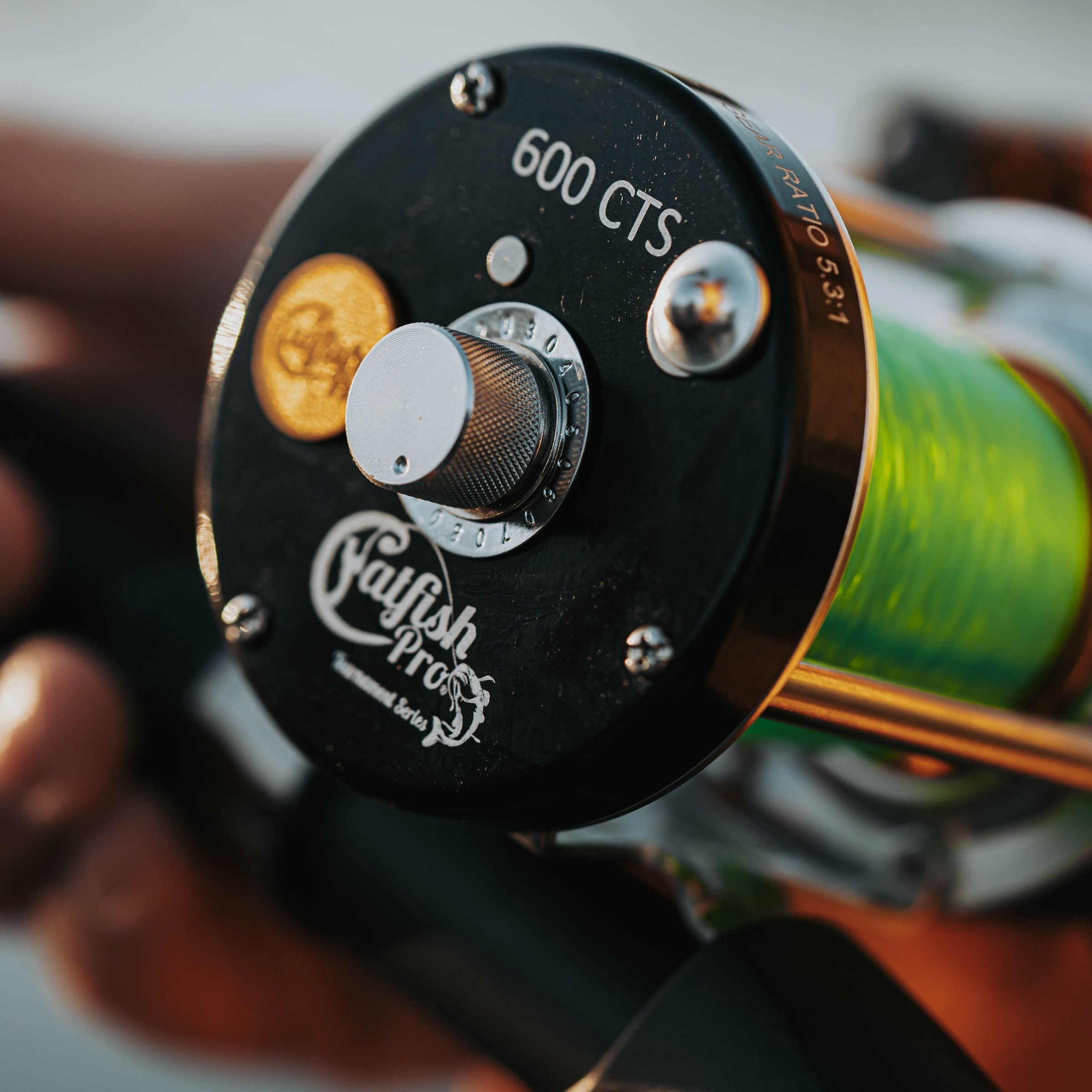Catfish Pro 600CTS Round Baitcaster Rod and Reel Combo