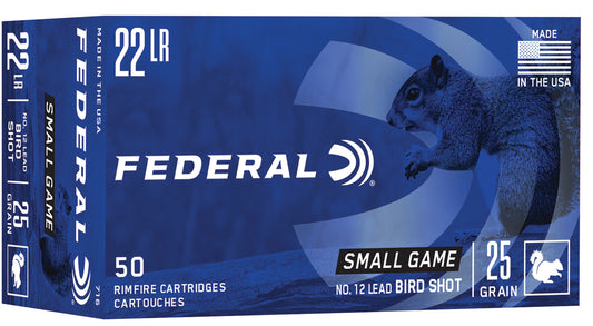 Federal Small Game & Target 22LR 25gr #12 Lead Bird Shot