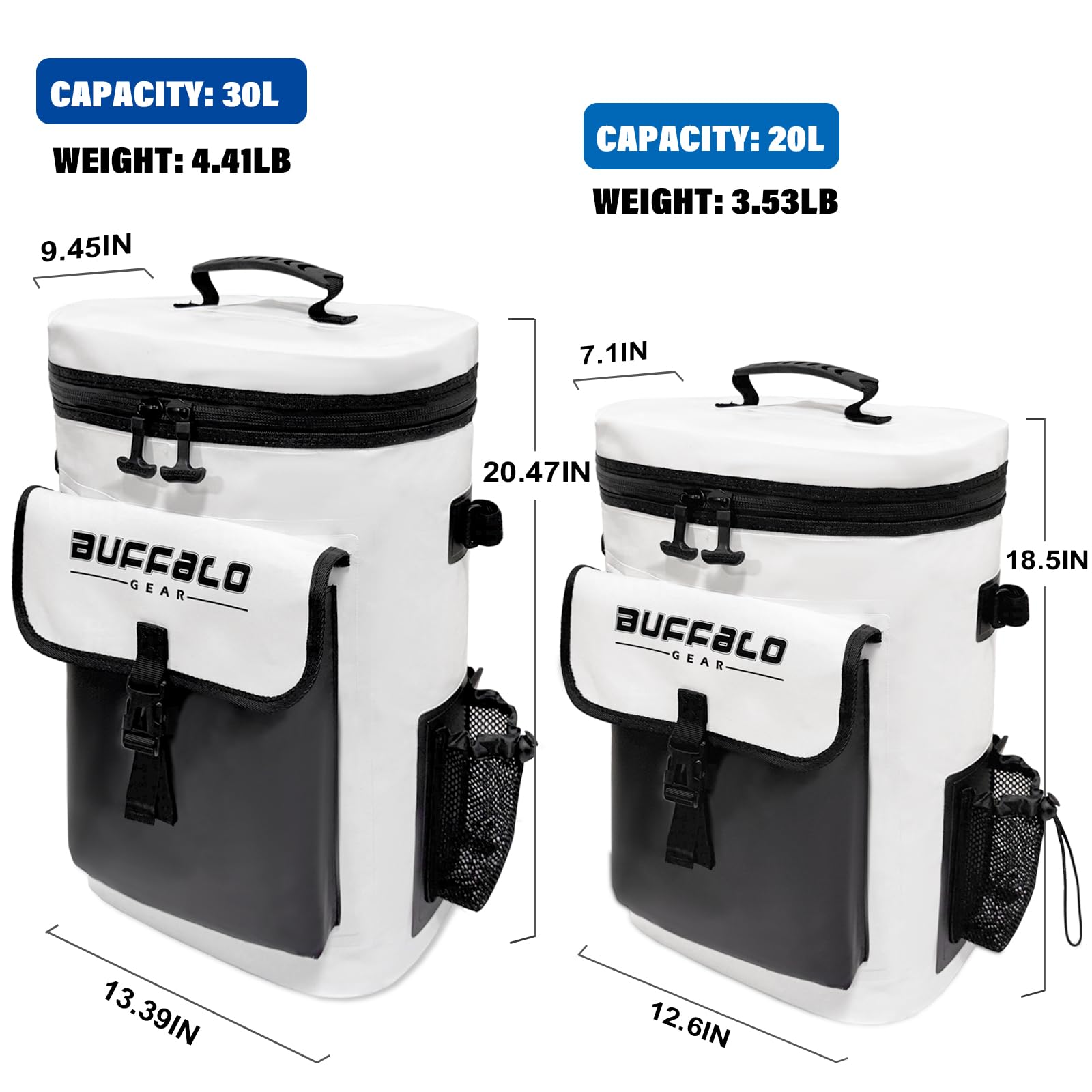 Buffalo Gear 31QT Fish Cooler Backpack, Kill Backpack