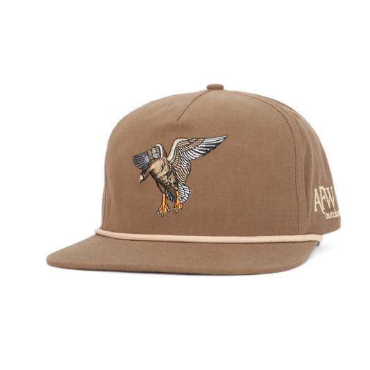 AFW Brown w/ Tan Rope Specklebelly RipStop Hat