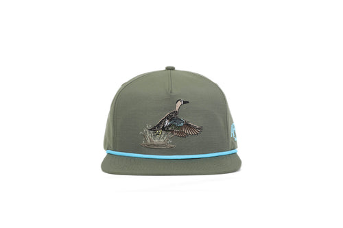 AFW Moss Green Blue Wing Teal RipStop Hat