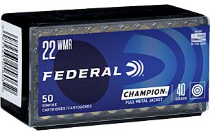Federal 22WMR 40gr FMJ 50rd