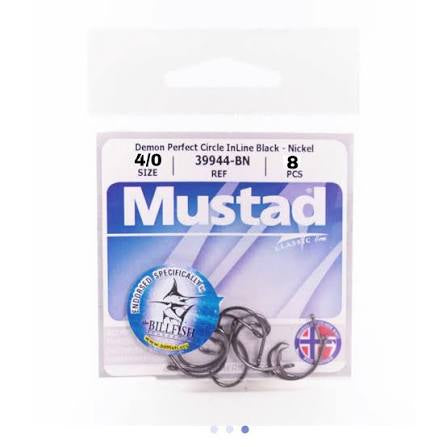 Mustad Demon Perfect Circle Inline Hooks 4/0 8pk