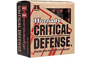Hornady Critical Defense 380 AUTO 90GR FTX 25RD