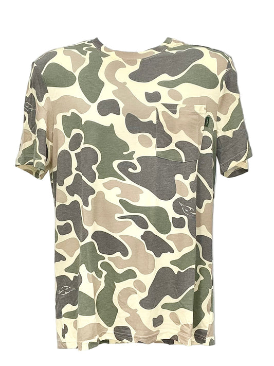 AFW Vintage Camo Green & Brown Tee