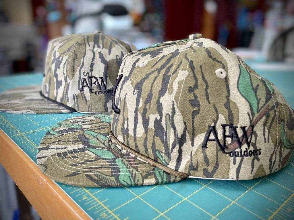 AFW Old Rope Hat Original Mossy Oak w/ Turkey Tracks