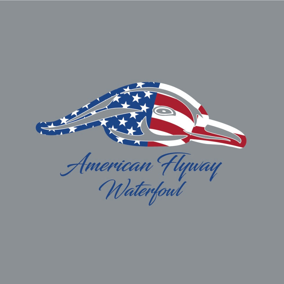 AFW Stars and Stripes Tee - Grey with Pocket