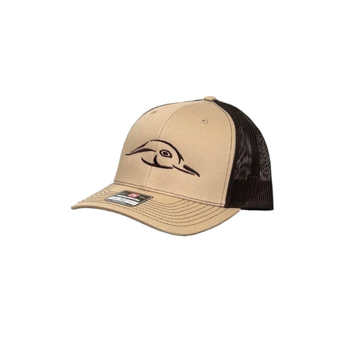 AFW 112 Khaki / Coffee Duck Logo Trucker