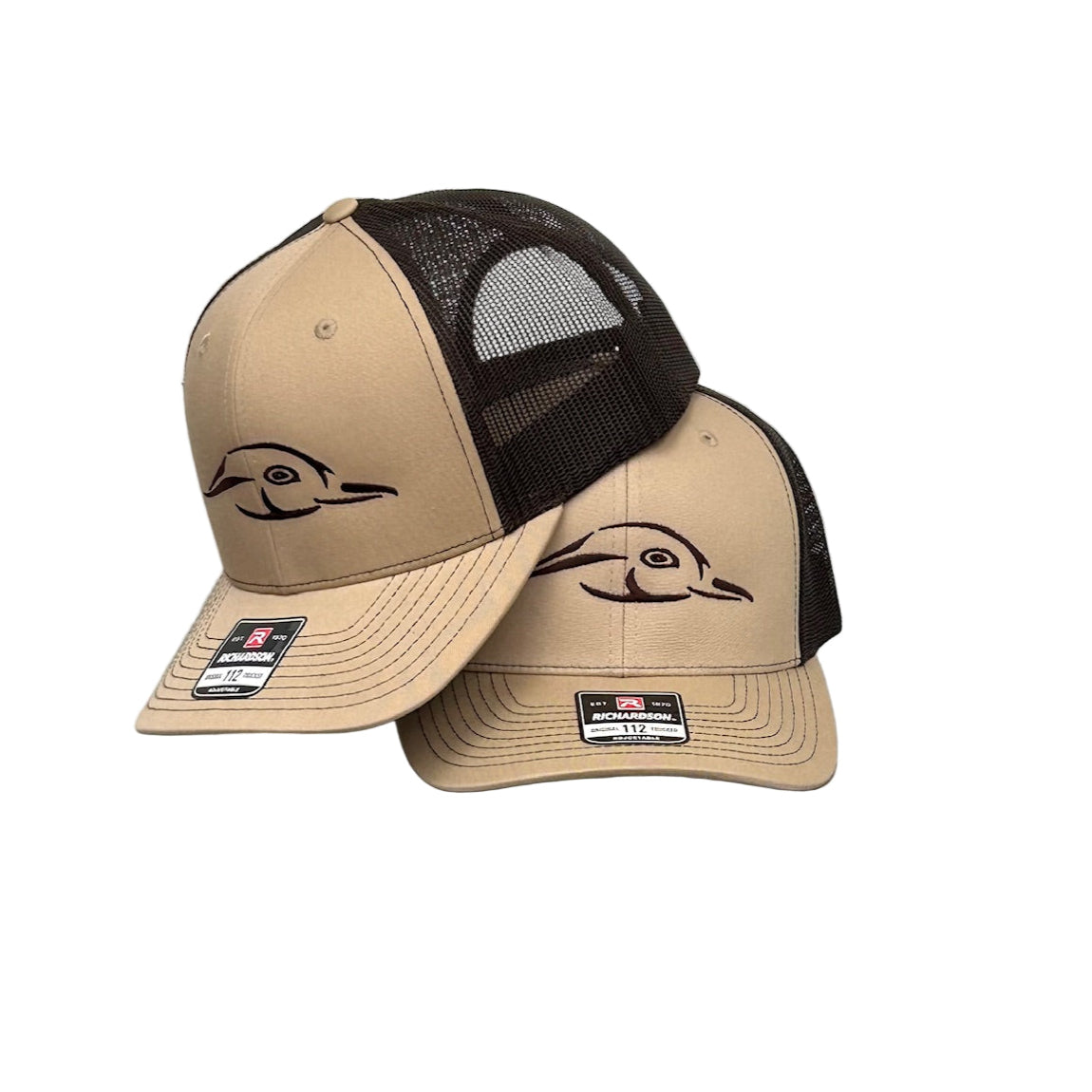 AFW 112 Khaki / Coffee Duck Logo Trucker