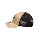 AFW 112 Khaki / Coffee Buck Logo Trucker