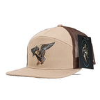 AF Waterfowl Specklebelly Pale Khaki & Brown 7 Panel Hat