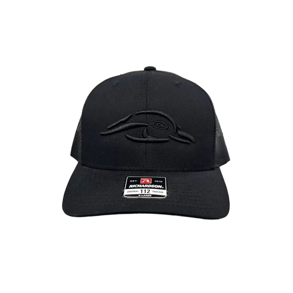 AFW 112XL "The Ghost" Black with Black 3D Logo and Black Mesh