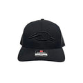 AFW 112XL "The Ghost" Black with Black 3D Logo and Black Mesh