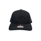 AFW 112XL "The Ghost" Black with Black 3D Logo and Black Mesh