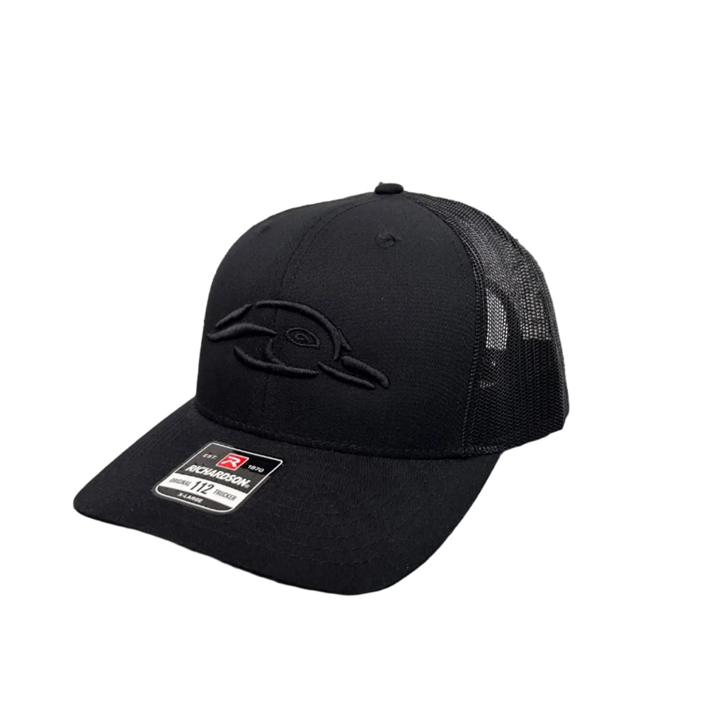 AFW 112XL "The Ghost" Black with Black 3D Logo and Black Mesh