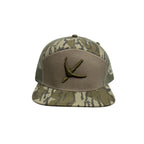 AFW Turkey Tracks Logo 7 Panel Mossy Oak Bottomland and Olive