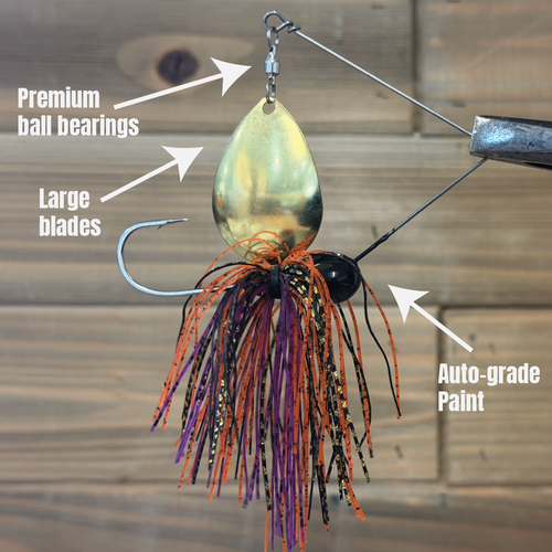 4x4 Bass Jigs Nighttime Spinnerbait