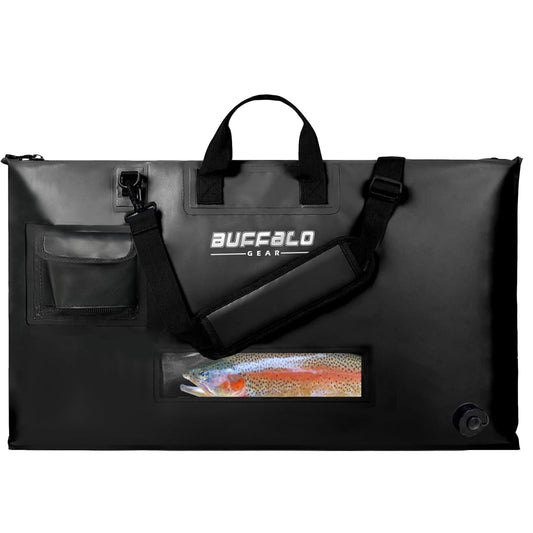 Buffalo Gear 32'' Waterproof Fish Bag With Aerator Pocket for Live Bait