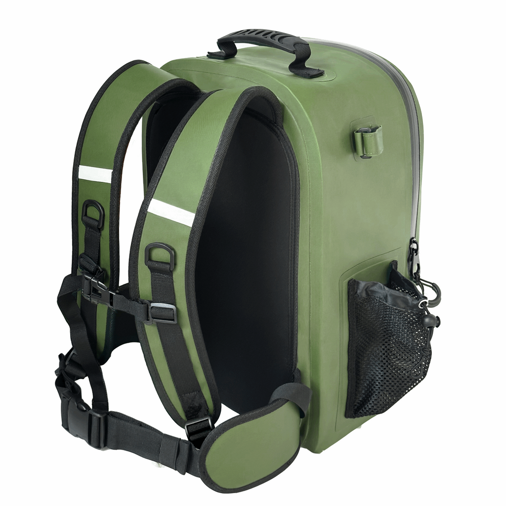 Buffalo Gear 27QT Waterproof Fishing Backpack with Rod Holder
