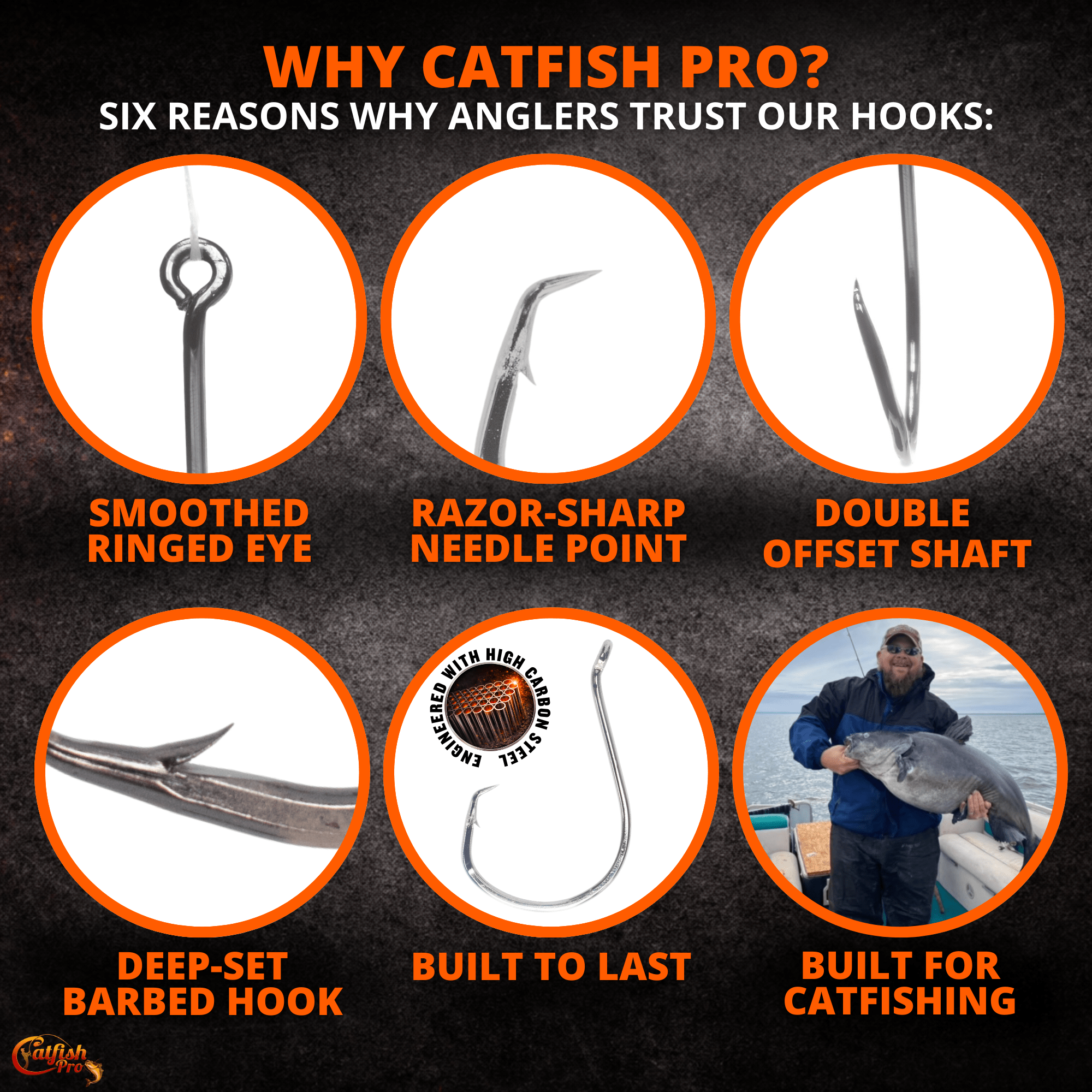 Catfish Pro Double Offset Circle Hooks 9/0 - Value Pack