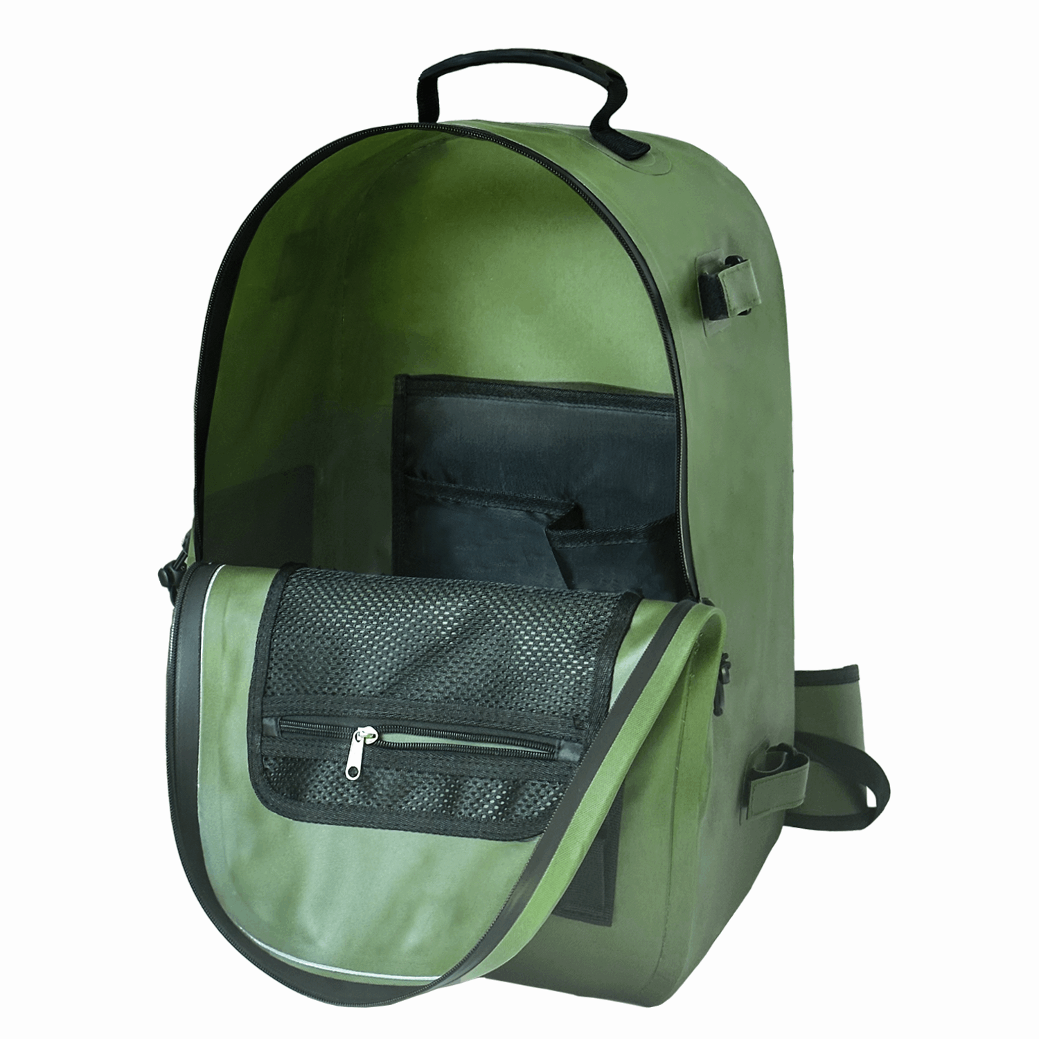 Buffalo Gear 27QT Waterproof Fishing Backpack with Rod Holder