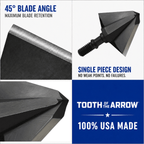 TOTA | 100 grain broadhead | 1-inch single bevel | fixed blade