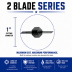 TOTA | 100 grain broadhead | 1-inch single bevel | fixed blade