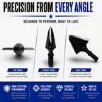 TOTA | 100 grain broadhead | 1-inch single bevel | fixed blade