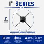 TOTA | 100 grain broadhead | 1-inch solid | fixed blade