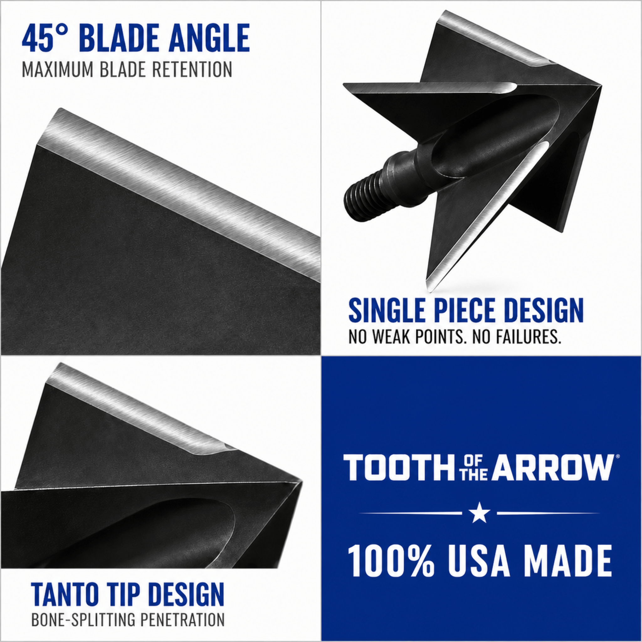 TOTA | 100 grain broadhead | 1-inch solid | fixed blade
