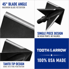 TOTA | 100 grain XL broadhead | 1-3/16-inch solid | fixed blade