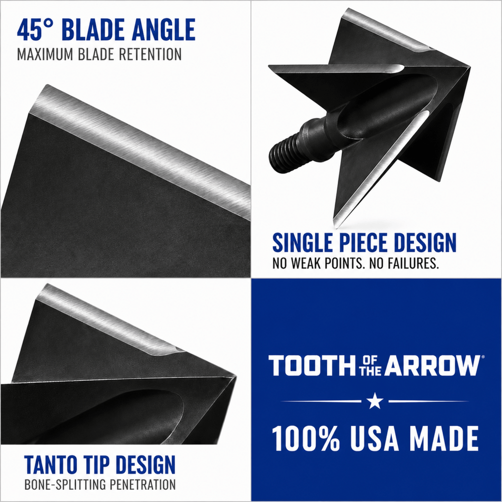 TOTA | 150 grain broadhead | 1-inch solid | fixed blade