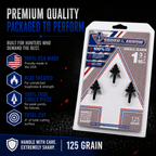 TOTA | 125 Grain Broadhead | Small Game and Turkey | Fixed Blade