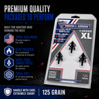 TOTA | 125 grain XL broadhead | 1-3/16-inch vented | fixed blade