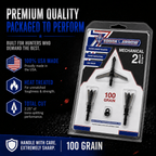 TOTA | 2-Blade Expandable Broadhead | 2.25” Cut | 100 Grain