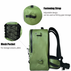 Buffalo Gear 27QT Waterproof Fishing Backpack with Rod Holder